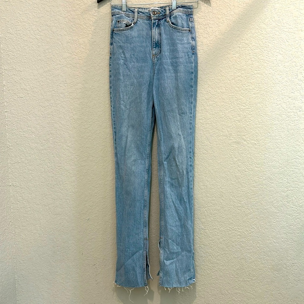 Zara Light Blue Boyfriend Jeans